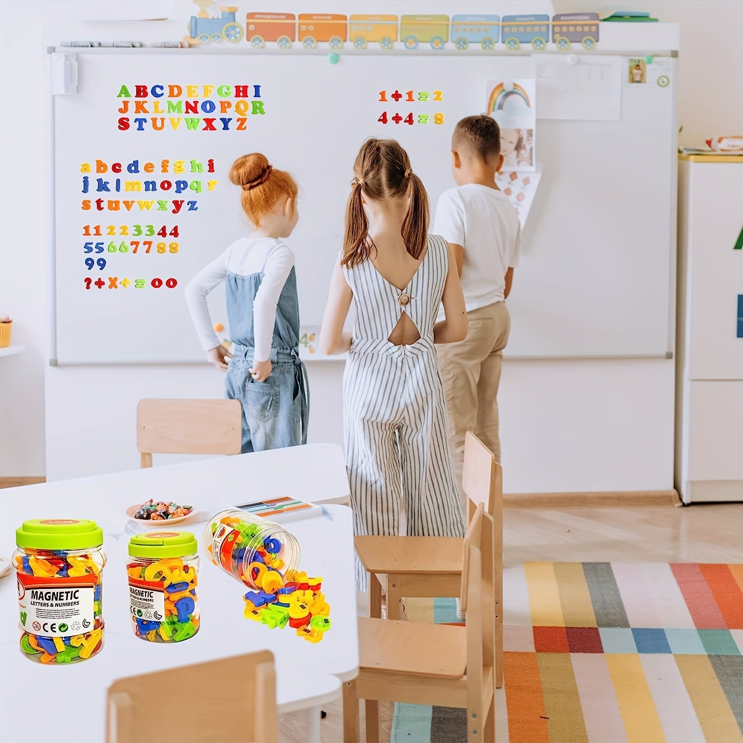 Educational Magnetic Letters And Numbers Set Colorful Alphabet Fridge Magnets