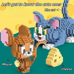 1318pcs Cats And Mice Building Blocks Educational Toys