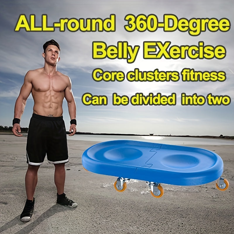 Ab Wheel Roller Exercise Equipment for Abs Workout, 6 Wheel Core Abdominal Muscl