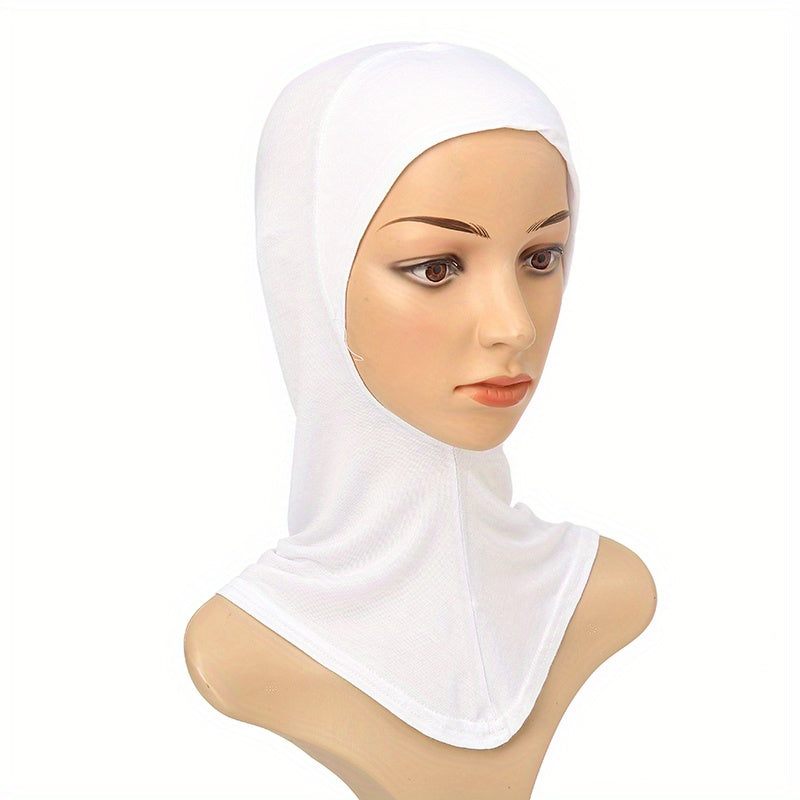 Elastic Hijab Cap Under Scarf Full Coverage Sunscreen Hat for Women