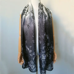 Vintage Flower Print Scarf Classic Shawl Windproof Bandana