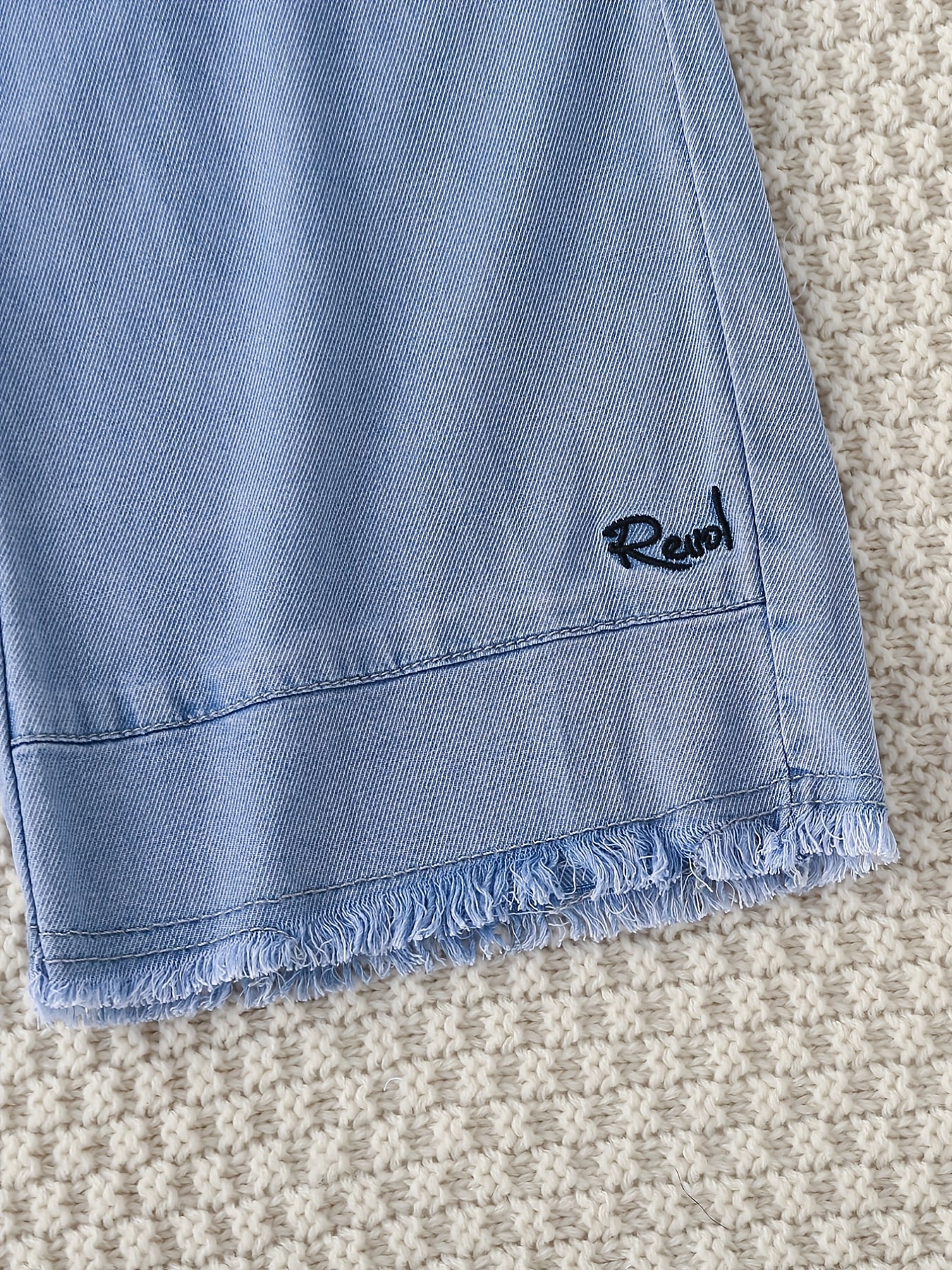 Girls Velvet Wide Leg Jeans with Drawstring Waist