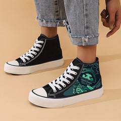 Cartoon Universe Lightweight High Top Canvas Sneakers