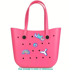 11 Pc Cartoon Bread & Drink Decor Travel Beach Bag Accessories
