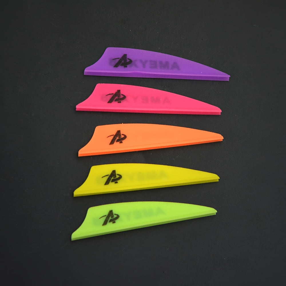 20pcs Rubber Arrow Fletches Arrow Vanes Feather Fletching 5 08cm