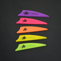 20pcs Rubber Arrow Fletches Arrow Vanes Feather Fletching 5 08cm