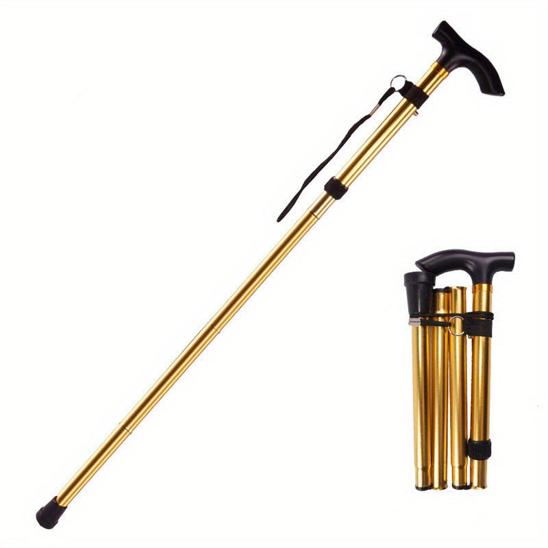 Folding Trekking Pole Telescopic Walking Cane for Outdoor Travel Climbing