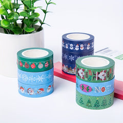 Christmas Pattern Washi Tape 10m Long - Bullet Journal DIY Crafts Decoration