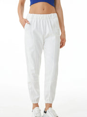 Ankle Length Harem Banded Slimming Pants Elastic Waist Female Trousers