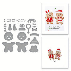 1Pc Christmas Gingerbread Man Metal Cutting Dies Stencil For DIY Scrapbooking