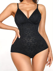 Jacquard Bodysuit Backless Slimmer Butt Lifting Body Shaper