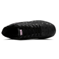 Winter Ankle Boots Lace Up Air Cushion Non slip Sports Sneakers Women's Footwear