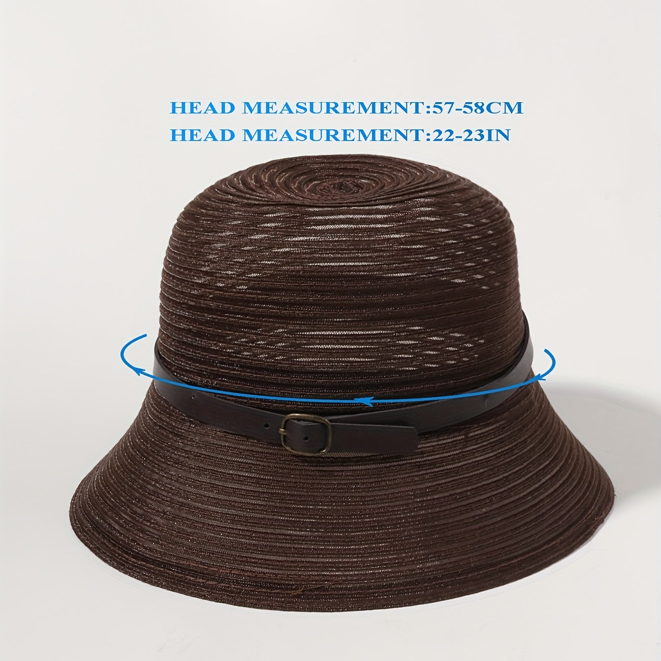 Brown Mesh Bucket Hat Vintage Jazz Fisherman Cap