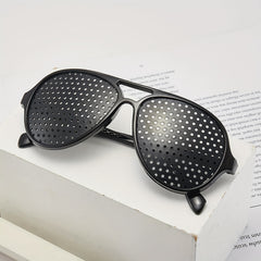 Classic Needle Hole Glasses For Men Women Daily Decors