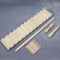 1:12 Dollhouse Mini Furniture Blank Staircase DIY Large Handrail Accessories