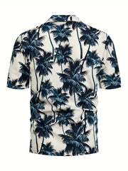 Men's Hawaiian Graphic Print Short Sleeve Shirts