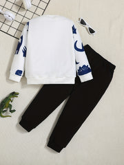 Toddler Baby Boys Casual Sweatshirt & Trousers Set
