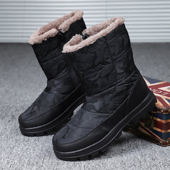 Men's Camo Thermal Snow Boots Anti Skid Short Boots