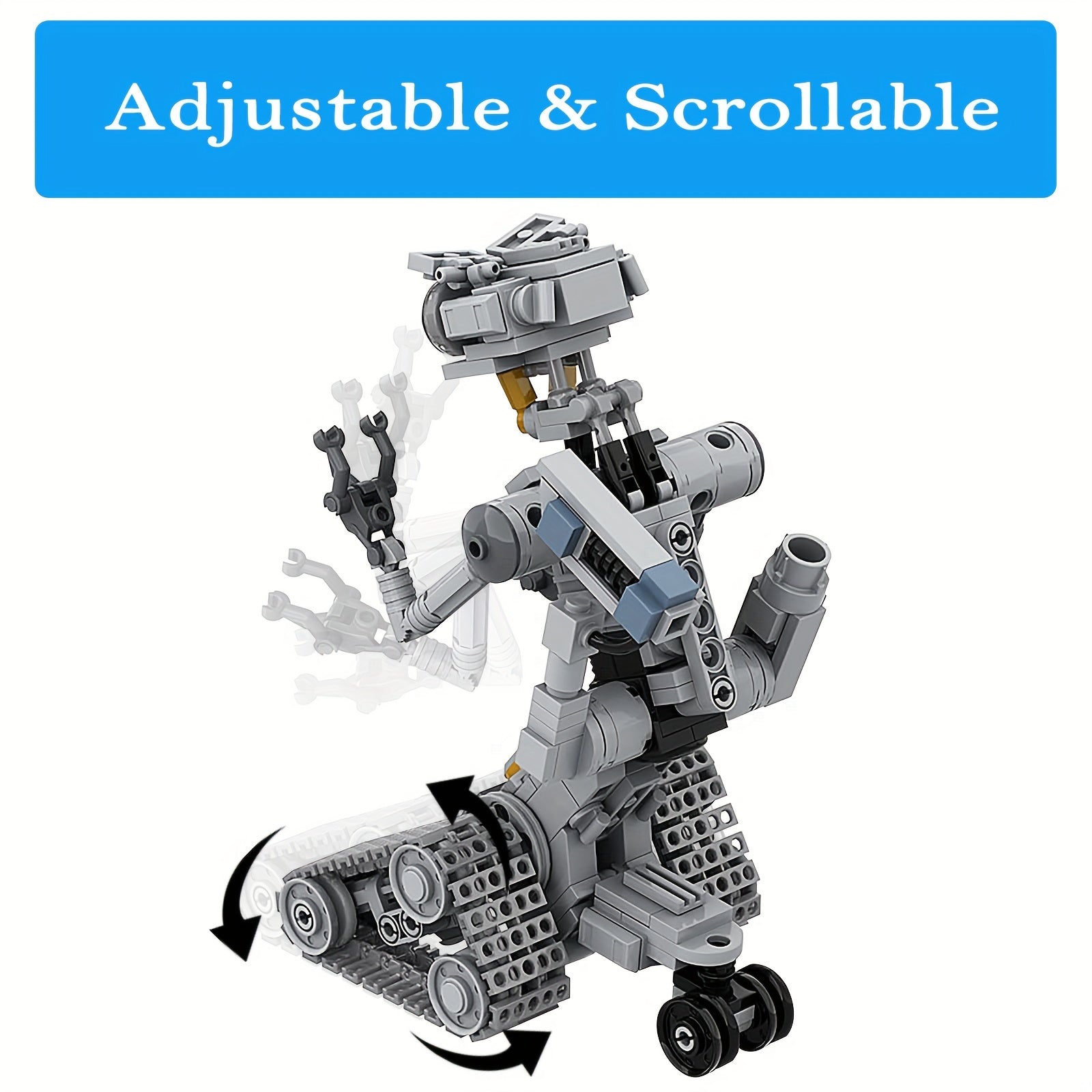 Robot Building Block Kit Short Circuit Robot Toy for Kids
