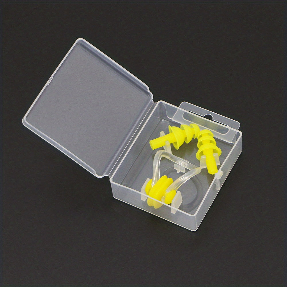 Swim Safely Earplugs & Nose Clip Set with Box