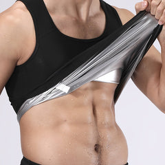 Men's Sauna Undershirt Compression Sweat Shirt for Fitness
