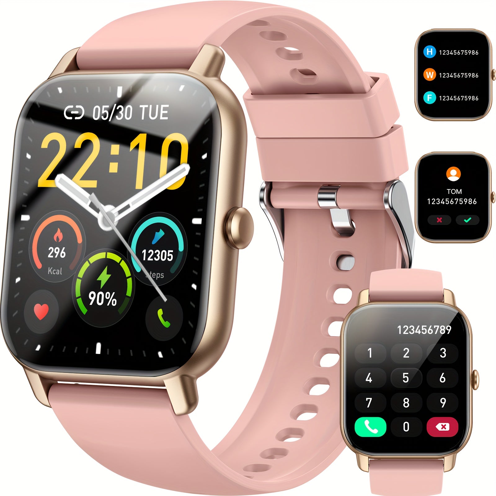 P66 Smartwatch Answer Calls Fitness Tracker Android iOS