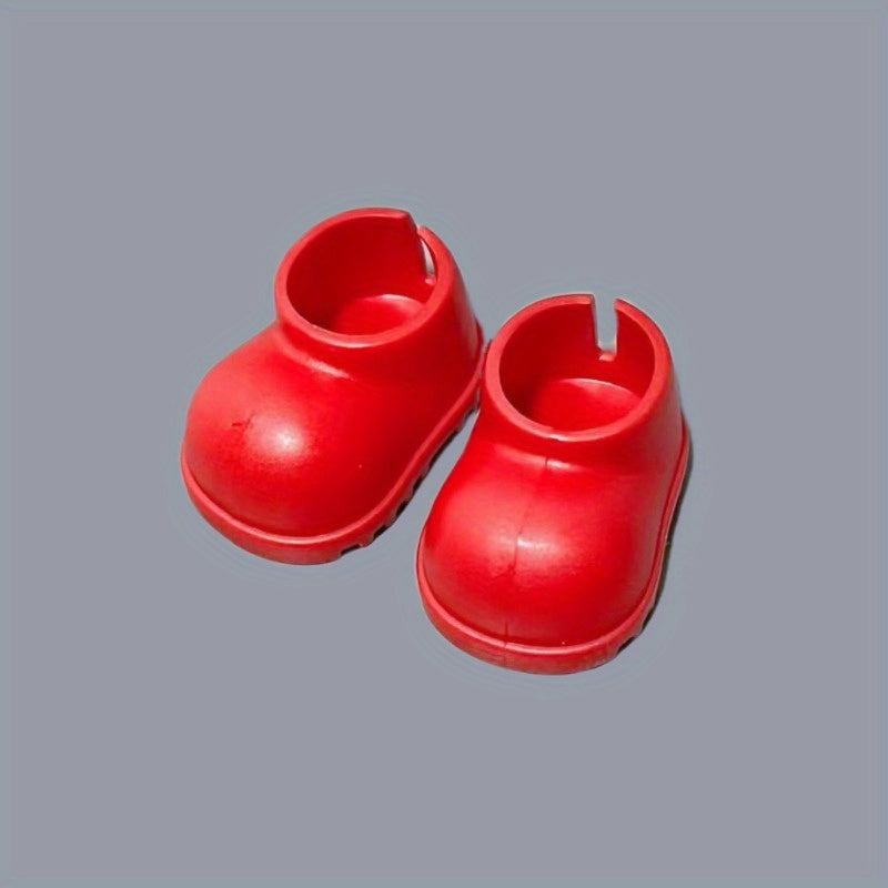 4 Pairs Ruffled Shoe Decorations - 6 inch La Bu Bu10cm Shoe Accessories