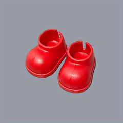 4 Pairs Ruffled Shoe Decorations - 6 inch La Bu Bu10cm Shoe Accessories