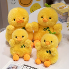 7 87in Yellow Duck and Chicken Plush Toy Soft Farm Animals Doll Funny Holiday