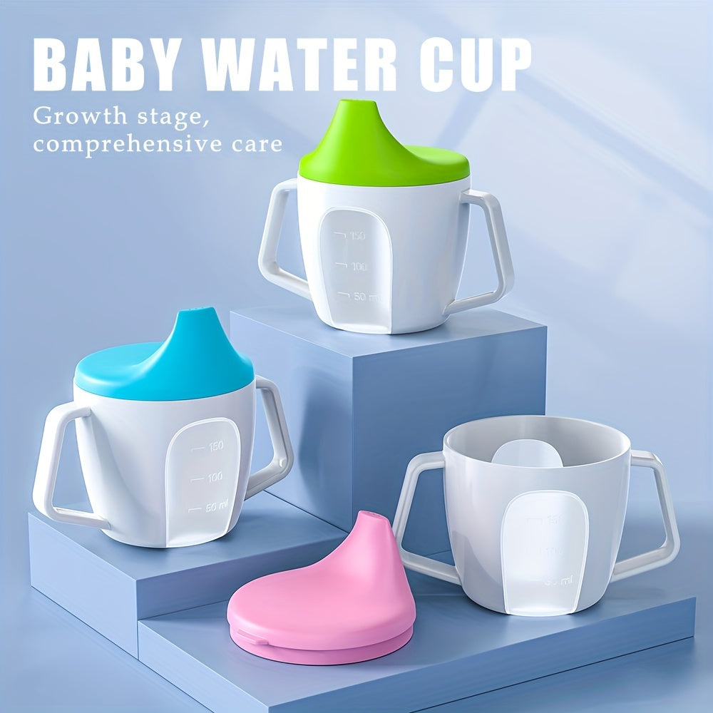 Baby Plastic Water Cup 150ml Double Handle Anti Choke Feeding Supplies