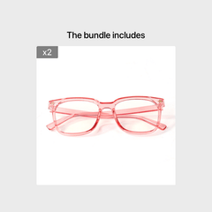 Vintage Square Frame Clear Lens Glasses for Women Men