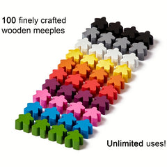 Wooden Family Games Accessories Board Game Tokens for Sorting Counting