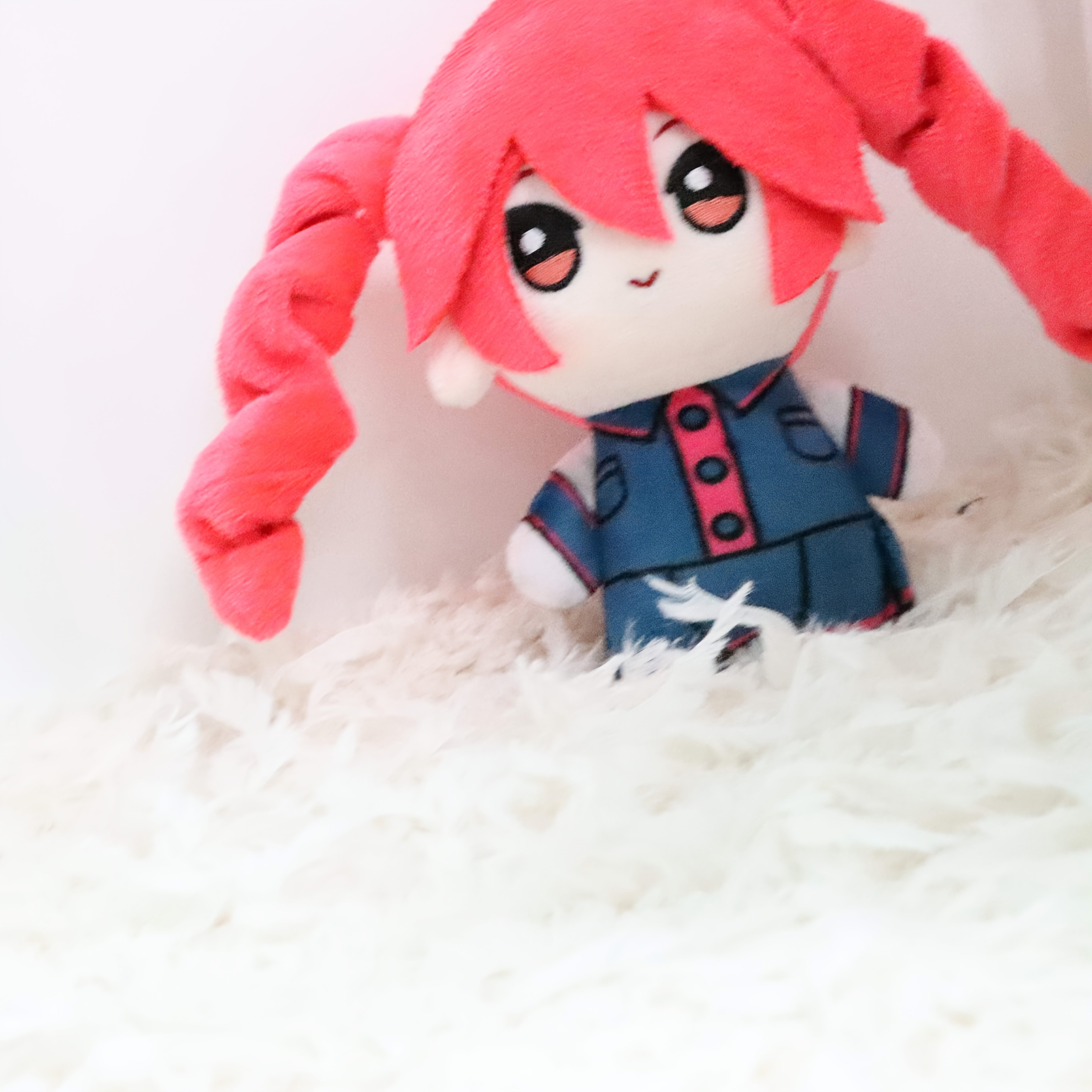 9inch Kasane Teto Plush Plush Pendant Doll Soft Stuffed Doll Anime Game Cosplay