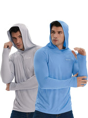 TELALEO Men's Lightweight Hoodie UPF 50 Sun Protection