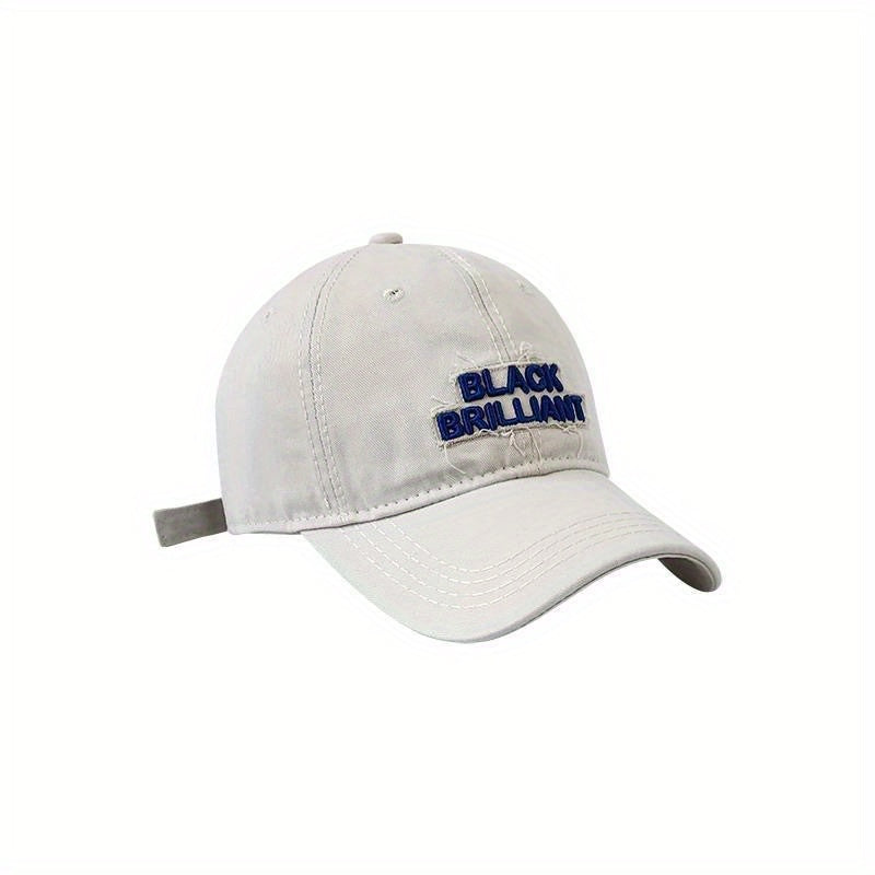 Letter Embroidery Patch Baseball Cap Unisex Cotton Couple Sun Hat