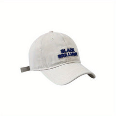 Letter Embroidery Patch Baseball Cap Unisex Cotton Couple Sun Hat