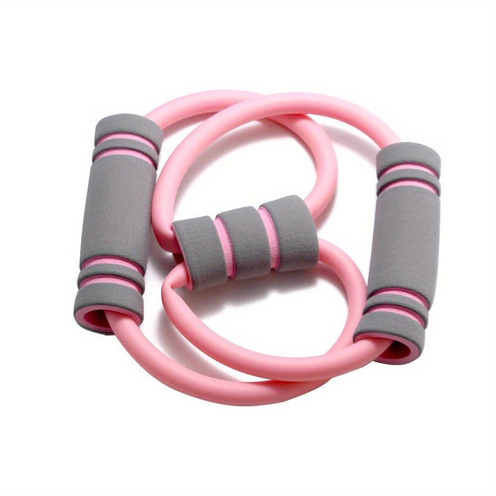 8 Shaped Yoga Tension Belt for Full Body Training - Rubber Resistance Band