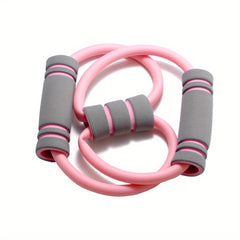 8 Shaped Yoga Tension Belt for Full Body Training - Rubber Resistance Band