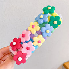 10pcs Sunflower Hair Tie Rope for Girls Kids