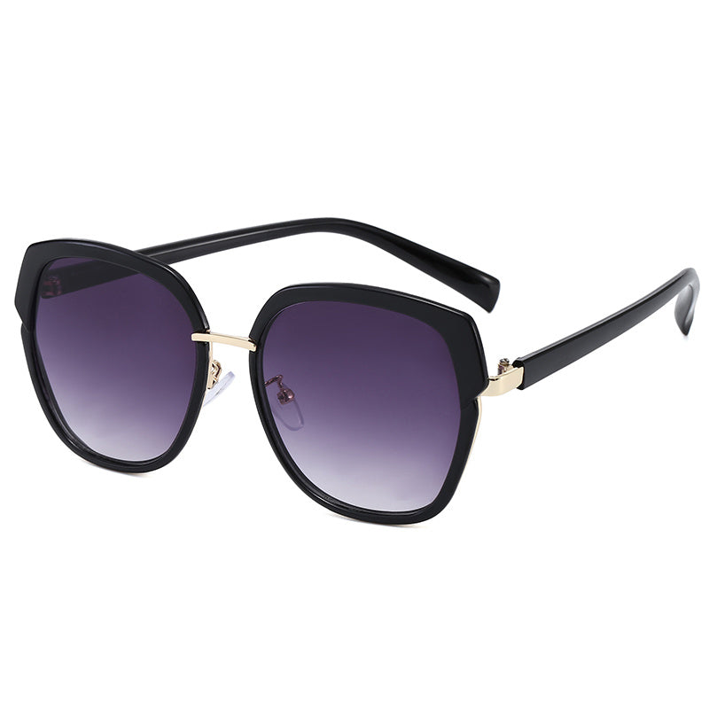 Polygon Women's Sunshade Sunglasses with Zipper Case