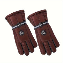 Winter Fleece Lined Waterproof Touch Screen Gloves for Women Men