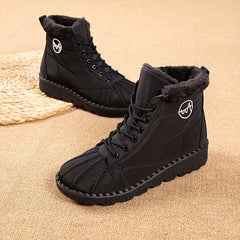 Women's Waterproof Snow Boots Warm Non slip Medium Tube Snow Boots