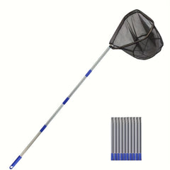 Portable Fishing Landing Net w/ Telescoping Pole Handle for Freshwater