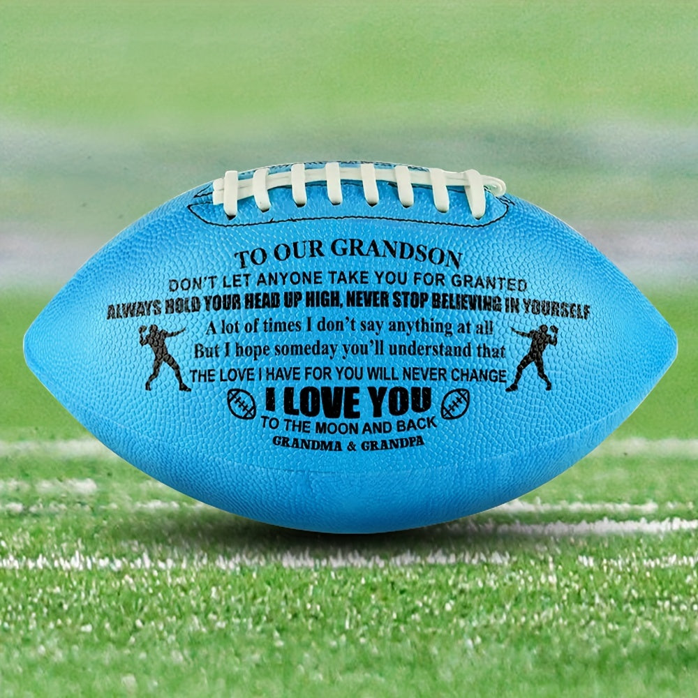 Printed Rugby Ball For Outdoor Training Standard Size Football