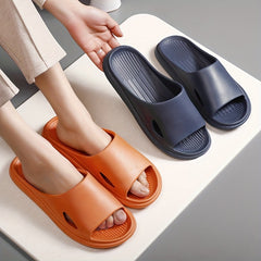 Women's Solid Pillow Slippers Non Slip Platform Shoes