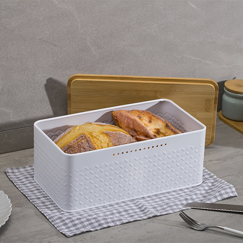 Multifunctional Household Iron Bread Box With Detachable Cover Dustproof