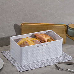 Multifunctional Household Iron Bread Box With Detachable Cover Dustproof
