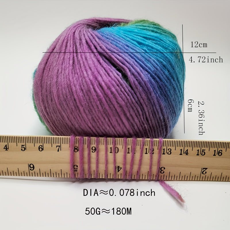 2pcs Colored Yarn Hand Knitting Yarn Crochet Yarn - 100g