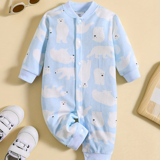 Cute Cartoon Printed Cotton Baby Romper