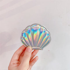 Shell Glitter Double Sided Compact Makeup Mirror